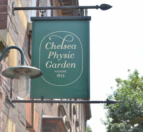 Chelsea Physic Garden Sign